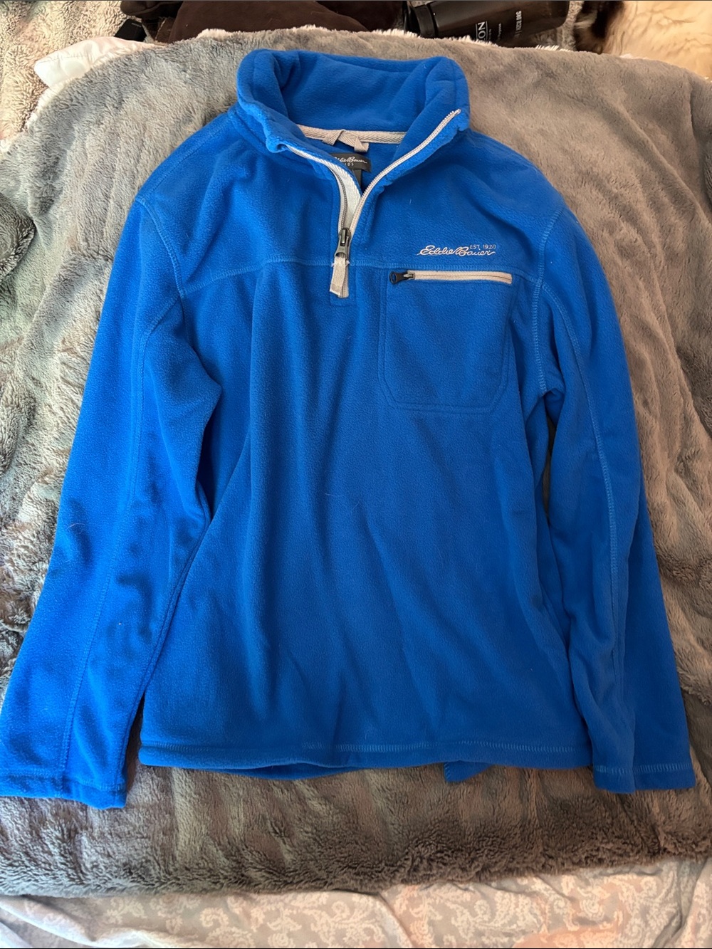 Eddie Bauer kids  Blue Half-Zip Fleece Pullover